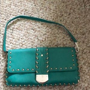 Michael Kors small turquoise bag
